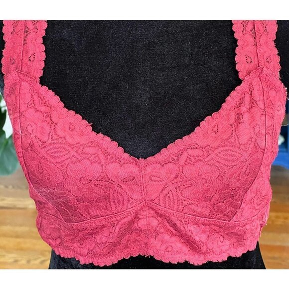 FREE People Intimately Bralette Lace Racerback sz(M) - Picture 5 of 9